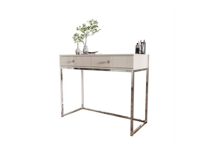 Lookway Konsolentisch BLANCO GLAMOUR Konsole in Kaschmir auf verchromtem Gestell, beige, Griffe - weißes Kristall Lookway Konsolentisch BLANCO GLAMOUR Konsole in Kaschmir auf verchromtem Gestell, beige, Griffe - weißes Kristall von OTTO