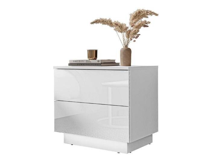 Lookway Nachttisch LINA mit Push-Open System Hochglanz LED, weiß, Weiß / Weiß hochglanz Lookway Nachttisch LINA mit Push-Open System Hochglanz LED, weiß, Weiß / Weiß hochglanz von OTTO