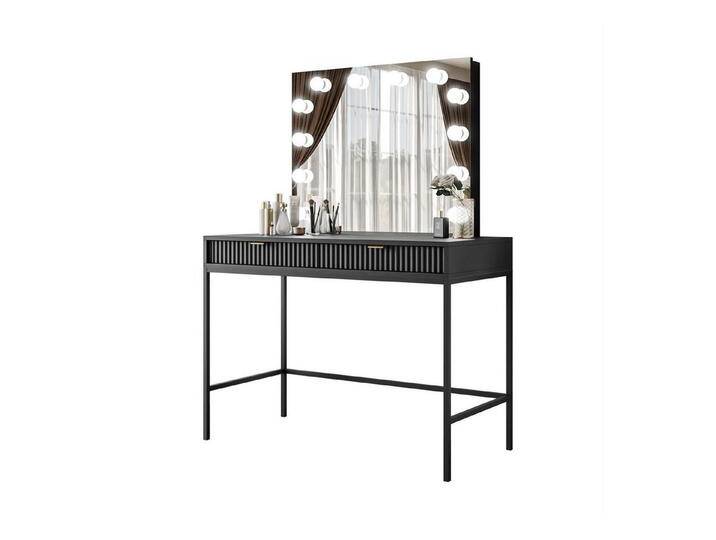 Lookway Schminktisch mit Spiegel CORTADO ELITE, Breite 104 cm, schwarz, Schwarz Lookway Schminktisch mit Spiegel CORTADO ELITE, Breite 104 cm, schwarz, Schwarz von OTTO