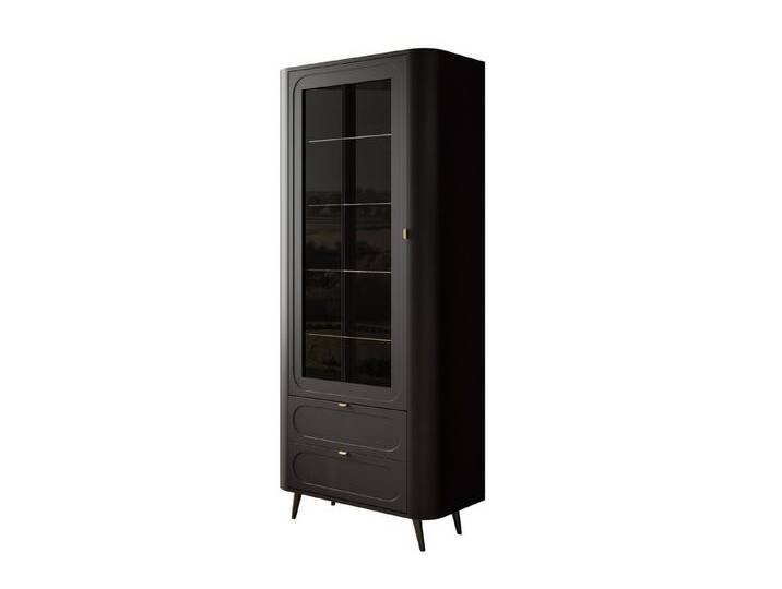 Lookway Standvitrine SHADOW II mit LED-Beleuchtung und wählbaren Metallbeinen, schwarz Lookway Standvitrine SHADOW II mit LED-Beleuchtung und wählbaren Metallbeinen, schwarz von OTTO