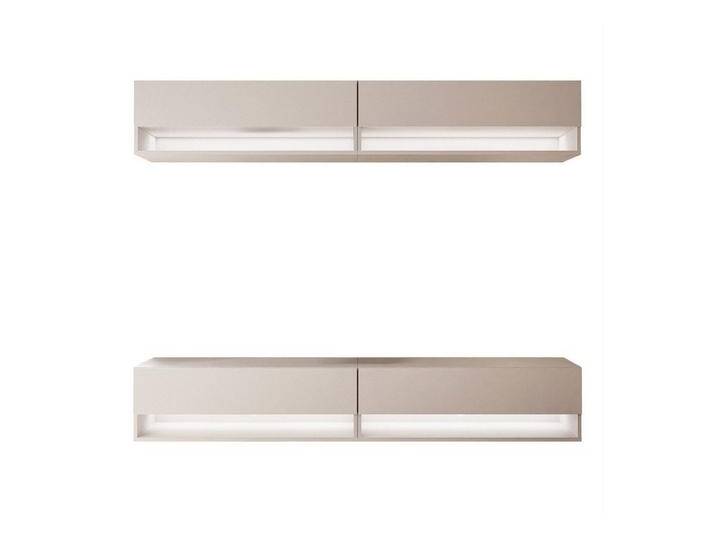Lookway TV-Wand CALANTE Wohnwand mit LED-Beleuchtung, (Komplett-Set, 4x RTV Schrank), beige, Kaschmir von OTTO
