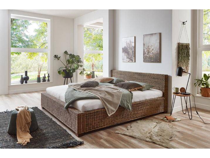 Loreno® Gästebett Slash Trendiges Rattanbett, geflochtenes & pflegeleichtes Design von OTTO