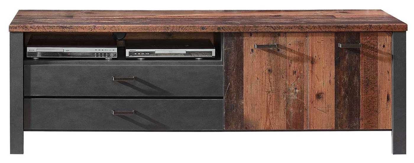Lowboard CARDIFF, B 189 cm, Used Style Dekor, Matera Dekor, 2 Türen und 2 Schubladen von OTTO