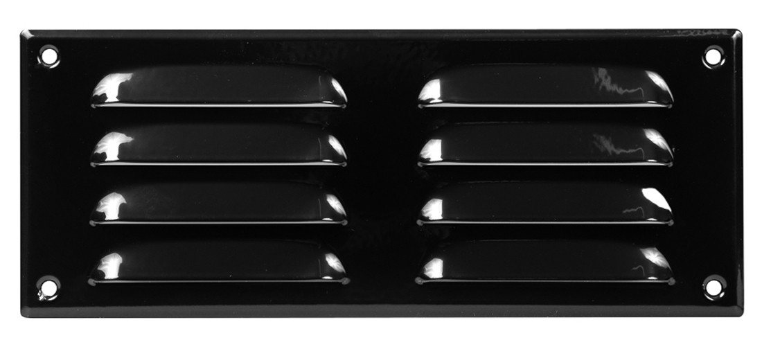 Lüftungsgitter Lüftungsgitter LG-26105 BL Schwarz 260 x105 Fliegengitter Abluftgitter, mit Insektenschutz von OTTO