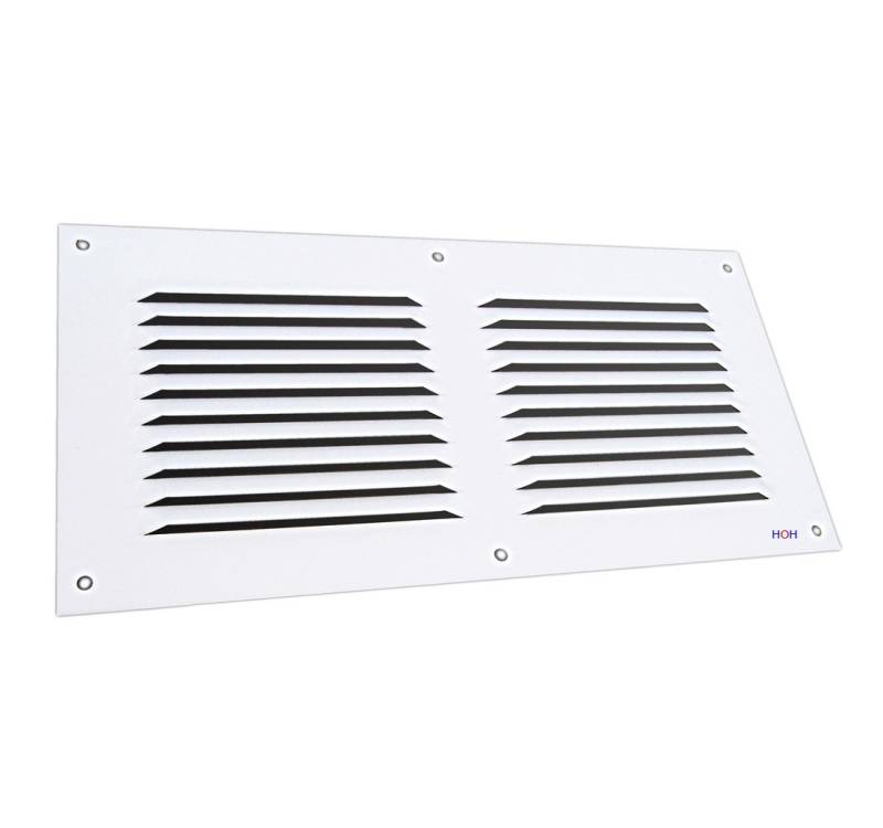 Lüftungsgitter Lüftungsgitter LG 3015 LW Lamellengitter Alu Weiß PVD 300 x 150, strapazierfähige Pulverbeschichtung von OTTO