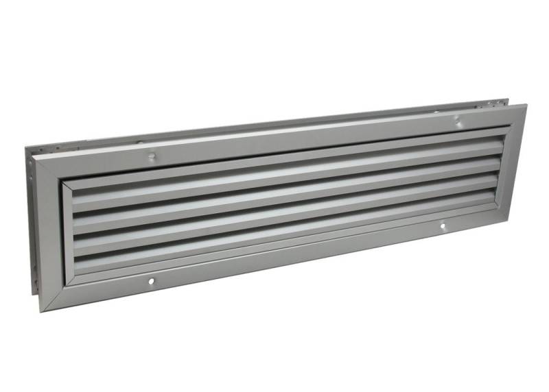 Lüftungsgitter Lüftungsgitter LG-5010 DORAA Lamellengitter Alu 535 x 135 mm, Doppelrahmen-Lamellengitter von OTTO
