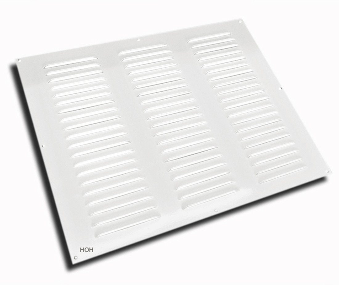 Lüftungsgitter Lüftungsgitter LG-5040 W Alu Weiß Pulverbeschichtet 500 x 400 mm, strapazierfähige Pulverbeschichtung von OTTO
