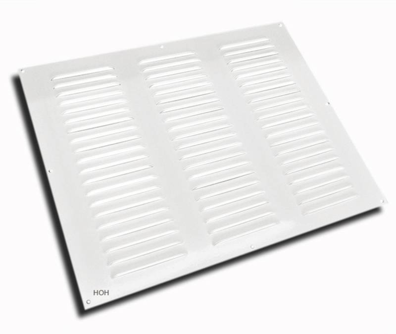 Lüftungsgitter Lüftungsgitter LG-5040 W Alu Weiß Pulverbeschichtet 500 x 400 mm, strapazierfähige Pulverbeschichtung von OTTO