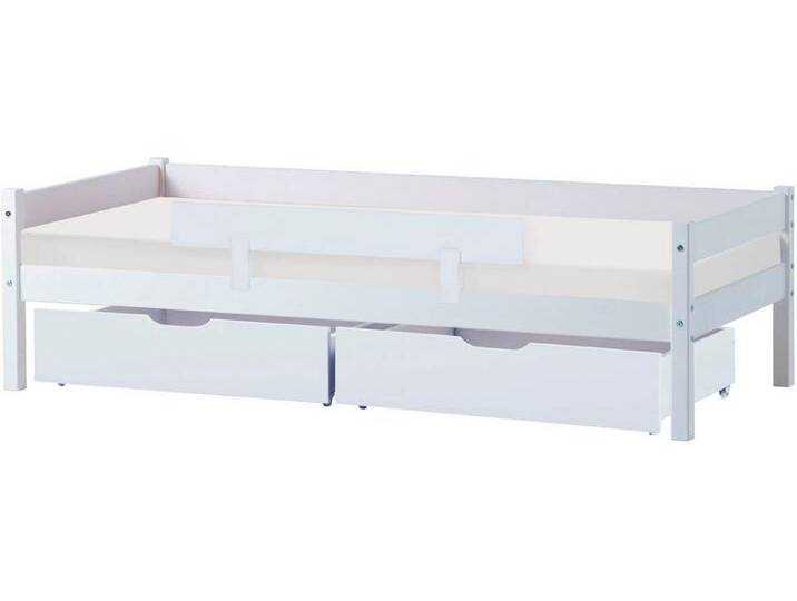Home affaire Jugendbett ECO One, Kinderbett mit Rausfallschutz, mit 2 Schubkästen, weiß, Kaltschaummatratze, Kaltschaummatratze, Weiss Home affaire Jugendbett ECO One, Kinderbett mit Rausfallschutz, mit 2 Schubkästen, weiß, Kaltschaummatratze, Kaltschaummatratze, Weiss von Home-affaire