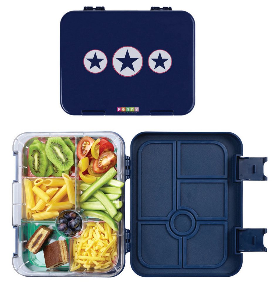 Lunchbox Brotdose Brotbox 5Fächer Durchweichsicher Auslaufsicher Bento Box Blau von OTTO