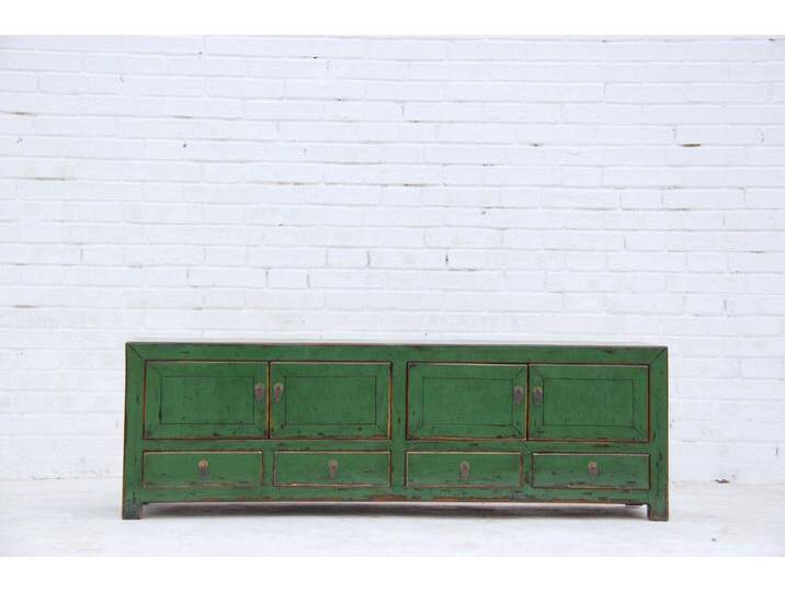 Luxury-Park-Direct Kommode TV-Lowboard in nahtloser Verarbeitung aus Massivholz, grün von OTTO