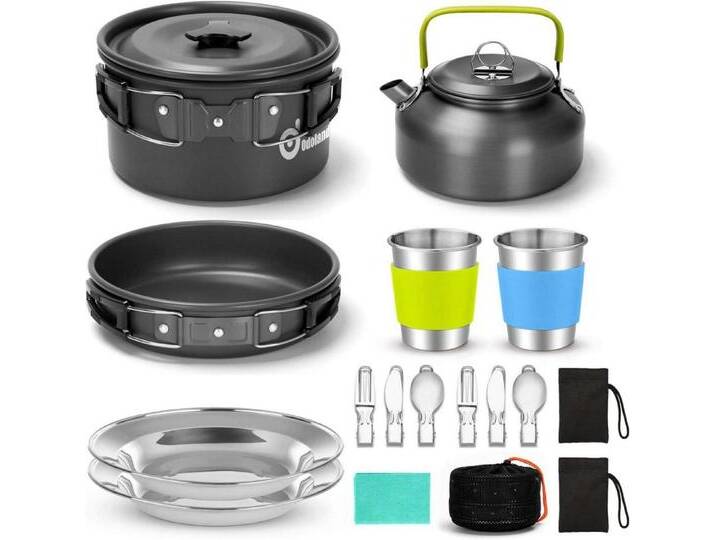 LuxusKollektion Campingstuhl Camping Geschirr Set Kochset Topf Teekessel Campingbesteck Aluminium LuxusKollektion Campingstuhl Camping Geschirr Set Kochset Topf Teekessel Campingbesteck Aluminium von OTTO