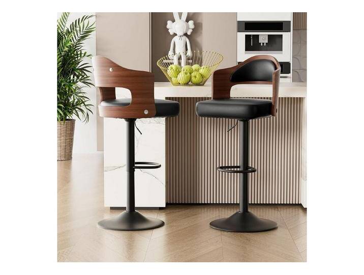 LuxusKollektion Drehstuhl Barhocker 360Drehstuhl Rückenlehne Fußstütze 2er Set Schwarz LuxusKollektion Drehstuhl Barhocker 360Drehstuhl Rückenlehne Fußstütze 2er Set Schwarz von OTTO