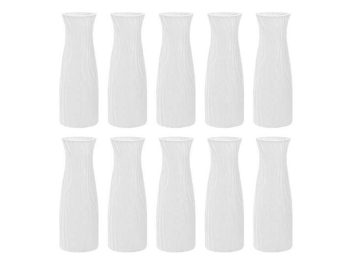 LuxusKollektion Kochbesteck-Set Blumenvasen klein hoch konisch 10tlg. unzerbrechlich weiß 20,1cm von OTTO
