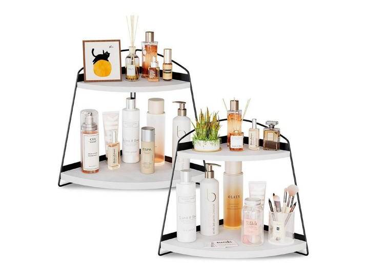 LuxusKollektion Kochbesteck-Set Organizer Eckregal 2 Etagen Küche Badezimmer Kosmetik Weiß 2 LuxusKollektion Kochbesteck-Set Organizer Eckregal 2 Etagen Küche Badezimmer Kosmetik Weiß 2 von OTTO