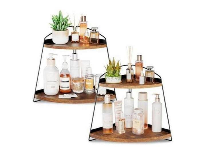 LuxusKollektion Kochbesteck-Set Organizer Eckregal Küchenregal Arbeitsplatte Badezimmer Braun 2 von OTTO