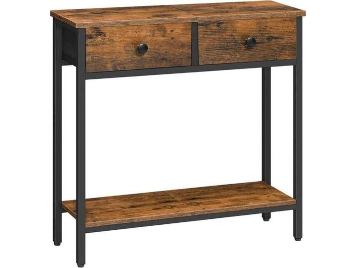 LuxusKollektion Konsolentisch Konsolentisch schmaler Beistelltisch Stoffschubladen 75 cm Flurtisch LuxusKollektion Konsolentisch Konsolentisch schmaler Beistelltisch Stoffschubladen 75 cm Flurtisch von OTTO