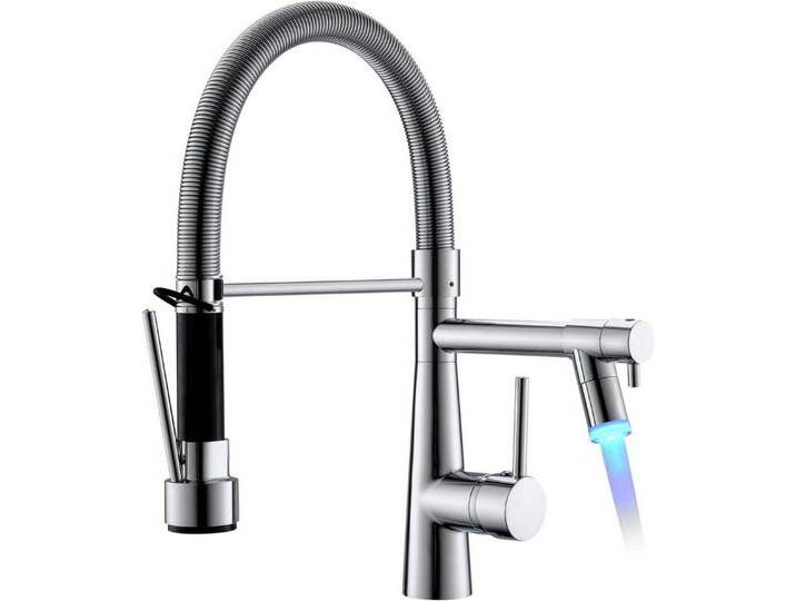 LuxusKollektion Küchenarmatur LED Wasserhahn Küche Chrom mit Schloss Brause Ausziehbarhc Schwenkbare LuxusKollektion Küchenarmatur LED Wasserhahn Küche Chrom mit Schloss Brause Ausziehbarhc Schwenkbare von OTTO