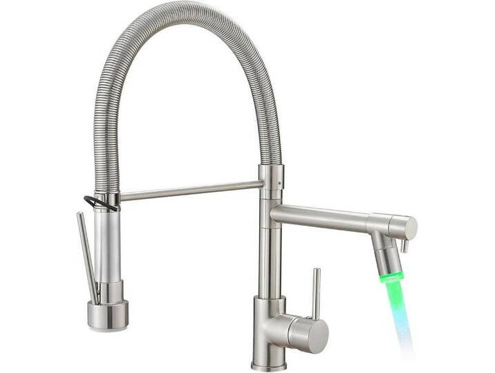 LuxusKollektion Küchenarmatur LED Wasserhahn Küche mit Schloss Brause Ausziehbar 360° Schwenkbar von OTTO