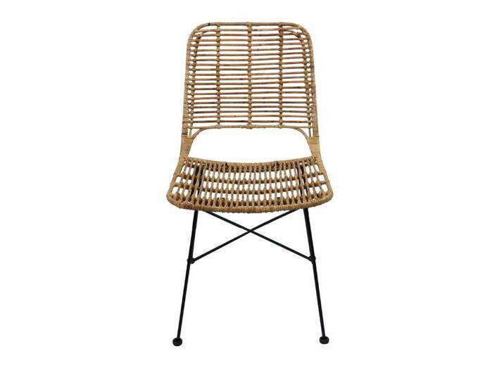 Lycce Rattanstuhl Rattanstuhl LILLY Korbstuhl Flechtstuhl modernes Design - hellbraun, braun von OTTO