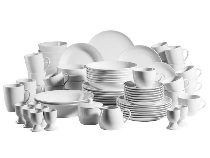 MÄSER Kombiservice Barca (68-tlg), 8 Personen, Porzellan, weiß von OTTO
