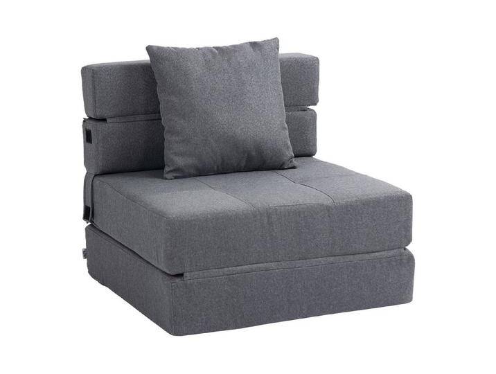 MC Star Schlafsofa 2-in-1 Schlafsessel klappbar, bis 100 kg belastbar, Klappsessel, mit Bettfunktion, Relaxsessel, Gästebett, Dunkelgrau, grau von OTTO