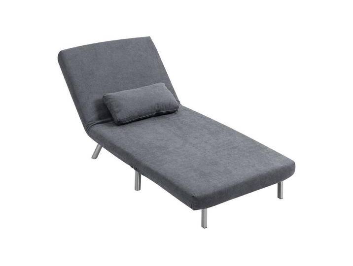 MC Star Sessel Polstersessel mit Bettfunktion, 2-in-1 Design, Schlafsessel, Gästebett (Stoffbezug, mit Kissen, Dunkelgrau), grau, Dunkelgrau von OTTO