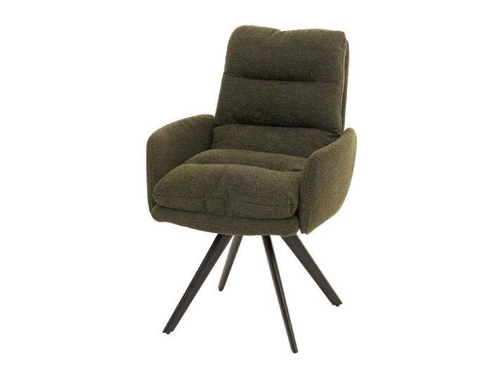 MCW Esszimmerstuhl -G66-B (kein Set, 1 St), Auto-Position (dreht automatisch zurück in Ausgangsposition), grün, mit Armlehne von OTTO