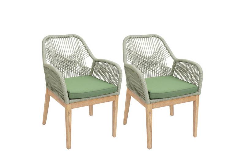 MCW Gartenstuhl MCW-H56b-2xS (Set, 2 St), Inklusive Sitzkissen, Hohe Stoffqualität 230g/m² von MCW