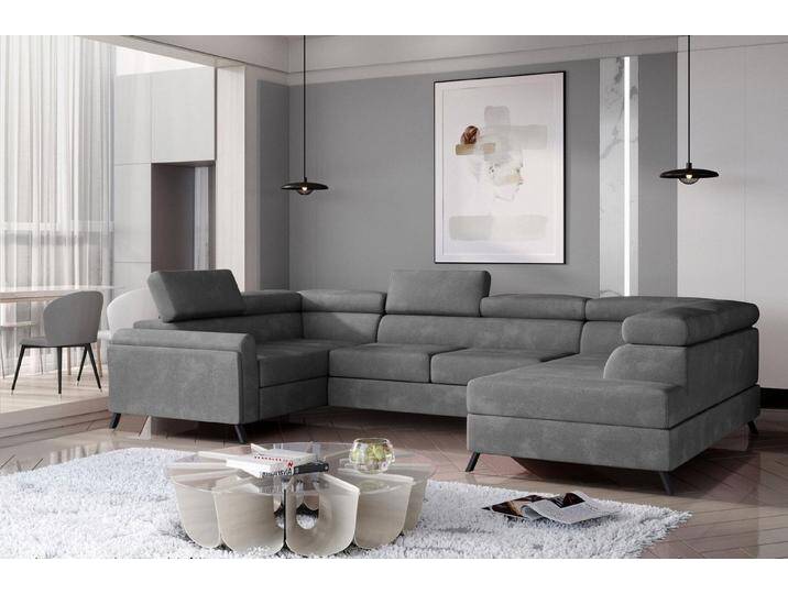 MF Design Wohnlandschaft Esco, mit Bettfunktion, grau, Grau von OTTO