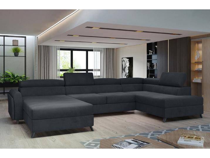 MF Design Wohnlandschaft Joseppe, mit Bettfunktion, Anthrazit von OTTO