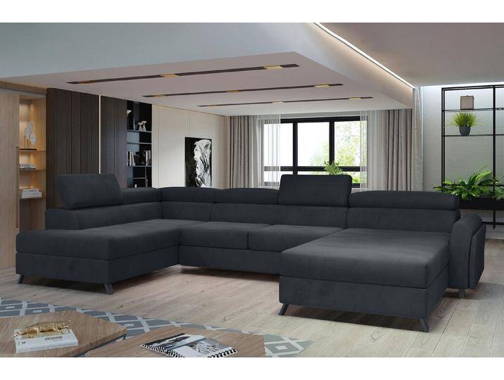 MF Design Wohnlandschaft Joseppe, mit Bettfunktion, Anthrazit von OTTO