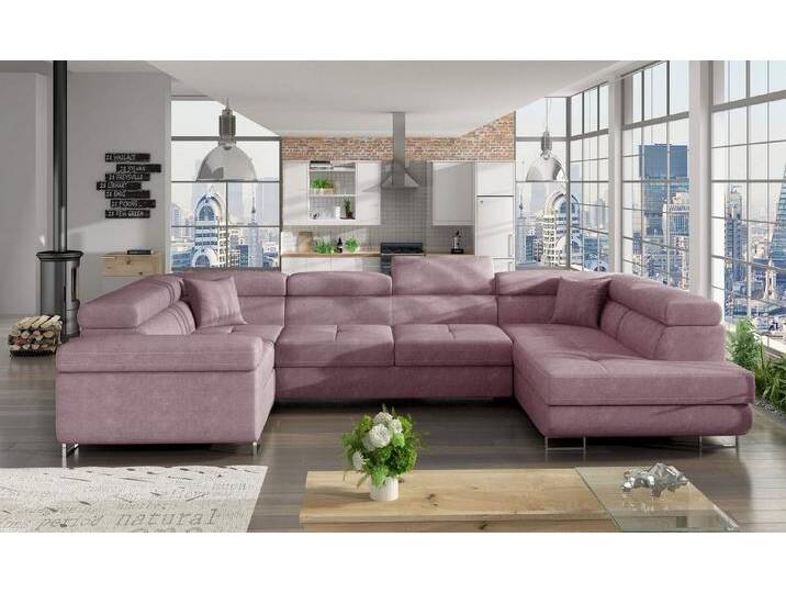 MF Design Wohnlandschaft Lavin, mit Bettfunktion, lila, Flieder von OTTO