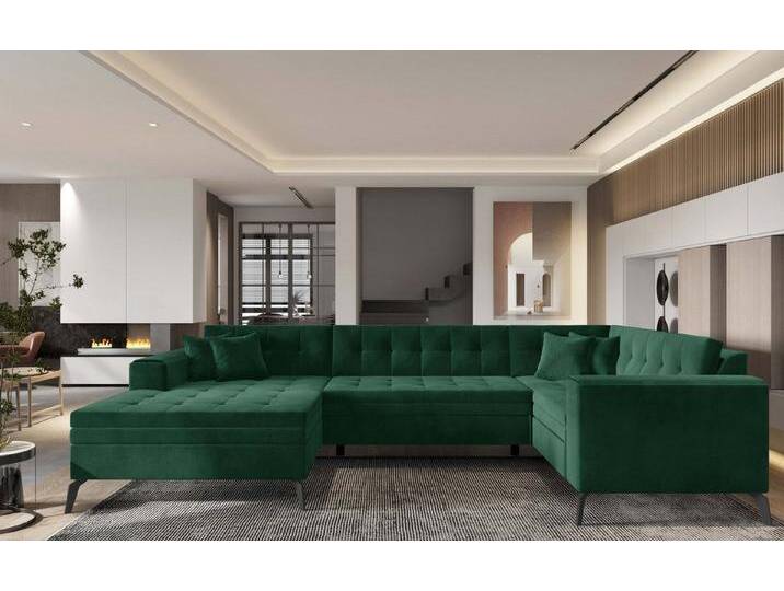 MF Design Wohnlandschaft Monton, mit Bettfunktion, grün, Grün von OTTO