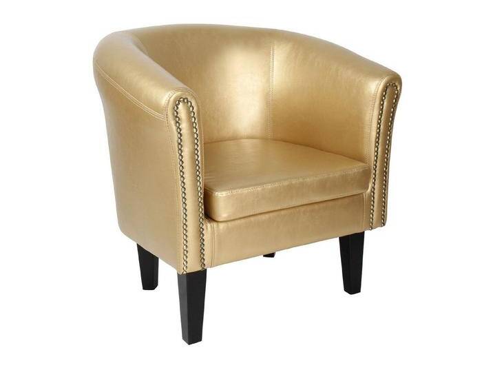 MIADOMODO Chesterfield-Sessel Chesterfield Sessel Loungesessel Clubsessel Cocktailsessel Sofa (1-St), 1 St., Gold von OTTO