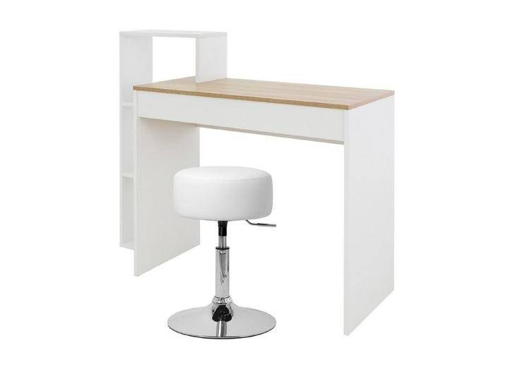 ML-DESIGN Schreibtisch Arbeitstisch mit Regal 3 Einlegeböden 2in1 System für Arbeitszimmer (Komplett-Set), Bürotisch Computertisch PC Tisch Laptoptisch mit Sitzhocker Homeoffice von OTTO