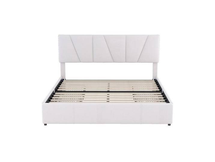 MODFU Bett Doppelbett Polsterbett Stauraumbett Kinderbett (mit vier Schubladen auf zwei Seiten,Verstellbares Kopfteil, 160 x 200 cm), Ohne Matratze von OTTO