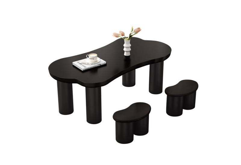 MODFU Couchtisch Hocker im Unregelmäßige Form (unregelmäßiger Couchtisch Bank, 2-St., 16*42*24,5cm), nur 2 kleine Hocker von MODFU