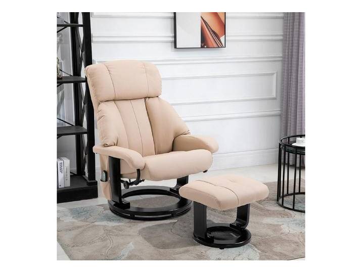 MODFU Massagesessel Relaxliege mit Liegefunktion (Ergonomischer Massagesessel mit Relaxliege & Hocker – 10 Vibrationspunkte, 360° Drehung & verstellbarer Rückenlehne., 76x80x102cm) von OTTO