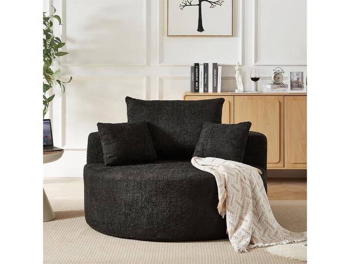 MODFU Relaxsessel Flauschiger moderner Schlafsesse (mit flauschigem Design für Wohnzimmer, Schlafzimmer, 1-St., 127*127*85), mit Relaxfunktion von OTTO