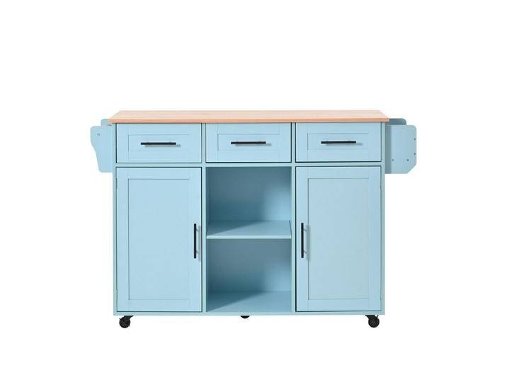 MODFU Sideboard Anrichte Küchenschrank Speisewagen (Kücheninse, Servierwagen, Küchenschrank, 1 St., 5 Räder, 3 Tür), mit Ausziehbare Arbeitsplatte von OTTO