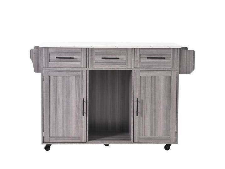 MODFU Sideboard Anrichte Küchenschrank Speisewagen (Kücheninse, Servierwagen, Küchenschrank, 1 St., 5 Räder, 3 Tür), mit Ausziehbare Arbeitsplatte von OTTO
