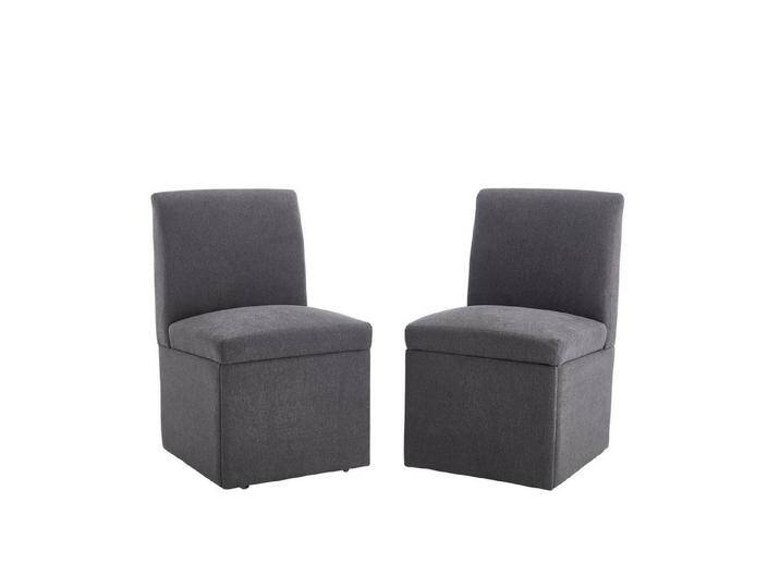 MODFU Stuhl Esszimmerstühlestuhl,Loungesessel,Drehbare stuhl 2er Set (Gepolsterte Esszimmerstühle 2er Set mit Stauraum und Rollen – Drehbare, Multifunktionale Küchenstühle., 2 St) von OTTO