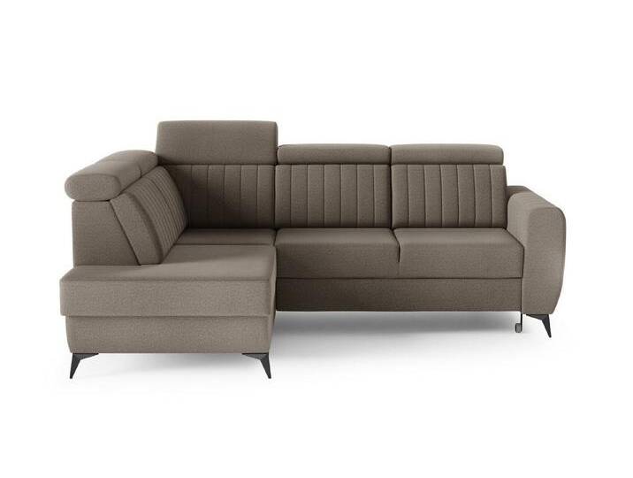 MOEBLO Ecksofa MOSTA II, Couch für Wohnzimmer, Schlafsofa Sofagarnitur Sofa Eckcouch L-Form Wohnlandschaft, Verstellbaren Kopfstützen- (BxHxT): 268x93/109x204 cm, mit Schlaffunktion und Bettkasten von OTTO