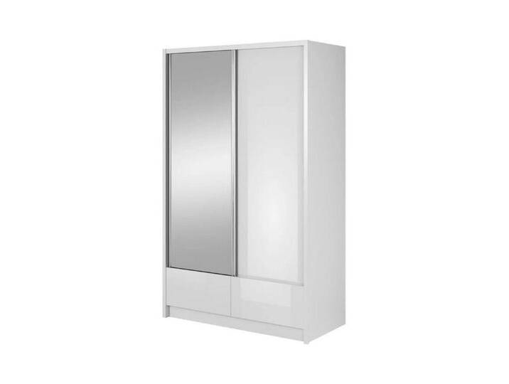 MOEBLO Kleiderschrank RIANA I (Wohnzimmerschrank Schrank Gaderobe Schiebtüren, mit Spiegel Schwebetürenschrank mit Einlegeböden und Kleiderstange) (BxHxT): 250/200/180/150/130x214x62 cm von OTTO