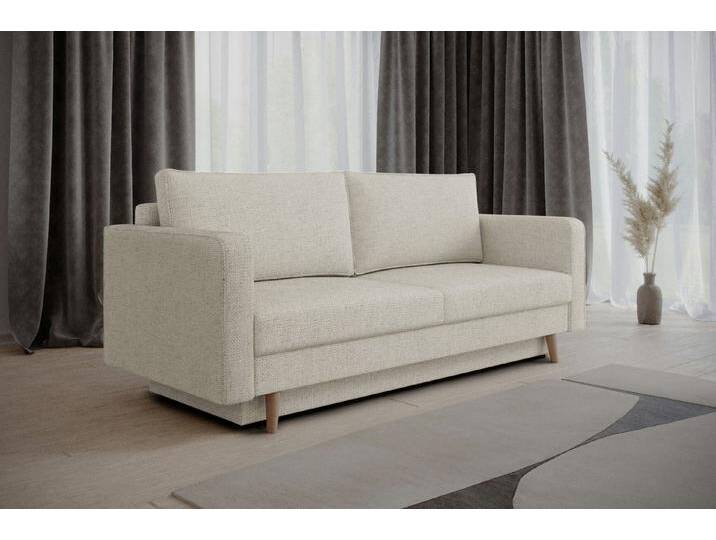 MOEBLO Sofa Marbella, Schlafsofa modernes Sofa mit Schlaffunktion, mit Bettkasten, 3-Sitzer, komfortabel & stilvoll, Couch Polstermöbel Sitzmöbel Wohnzimmermöbel Stoffsofa, (BxHxT): 232x90x97 cm von OTTO