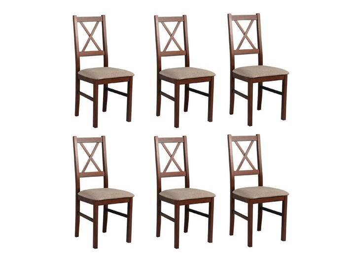 MOEBLO Stuhl ELIONA 10 (Esszimmerstuhl Polsterstühle, Holzstühle, Esszimmerstühle, Massivholz, 6 St), (BxHxT): 43x90x40cm, beige, 6 St. von OTTO