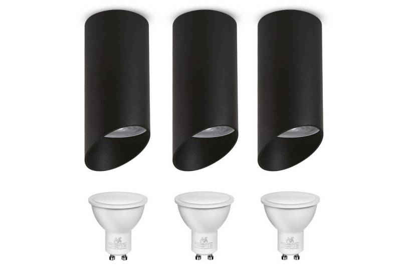 Maclean Aufbauleuchte MCE360 + MCE437, LED wechselbar, Aluminium-Strahlrohr-Anbauleuchte 7W von Maclean