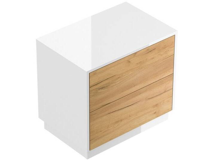 Magnolia Home Nachttisch Design Nachttisch Concepto L 60cm stehend, 2 Pushauszüge Weiß Hgl Eich, Weiss hochglanz / Oak Gold Magnolia Home Nachttisch Design Nachttisch Concepto L 60cm stehend, 2 Pushauszüge Weiß Hgl Eich, Weiss hochglanz / Oak Gold von OTTO