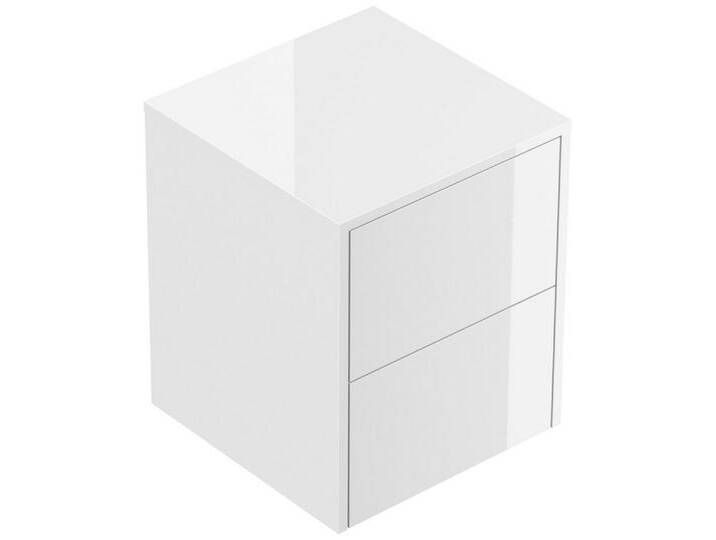 Magnolia Home Nachttisch Design Nachttisch Concepto S 40cm hängend, 2 Pushauszüge Weiß Hgl, Weiss hochglanz von OTTO